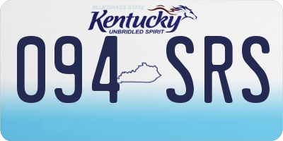 KY license plate 094SRS