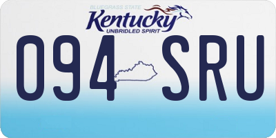 KY license plate 094SRU