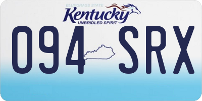 KY license plate 094SRX