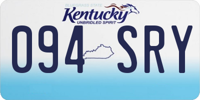 KY license plate 094SRY