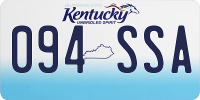 KY license plate 094SSA