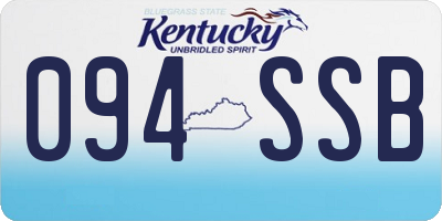 KY license plate 094SSB