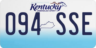 KY license plate 094SSE