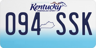 KY license plate 094SSK