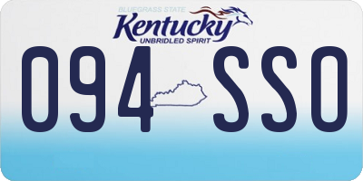 KY license plate 094SSO