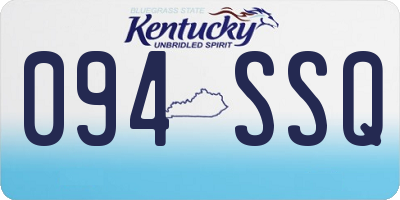 KY license plate 094SSQ
