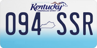 KY license plate 094SSR