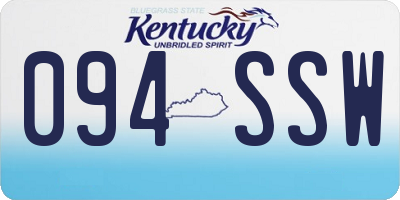 KY license plate 094SSW