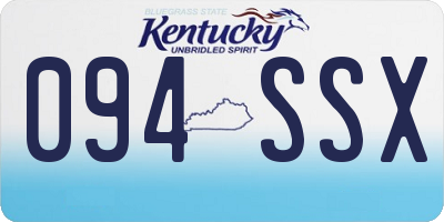 KY license plate 094SSX