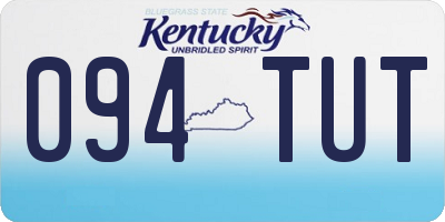 KY license plate 094TUT