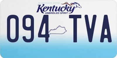 KY license plate 094TVA