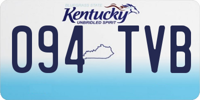 KY license plate 094TVB