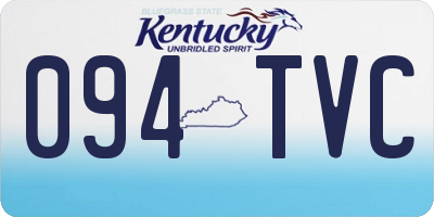 KY license plate 094TVC