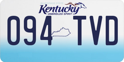 KY license plate 094TVD