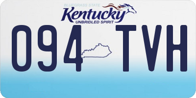 KY license plate 094TVH