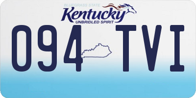 KY license plate 094TVI