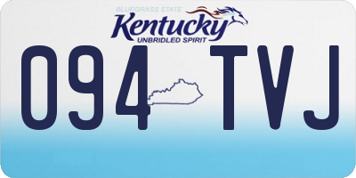 KY license plate 094TVJ