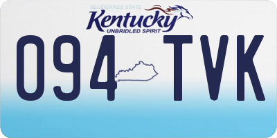 KY license plate 094TVK