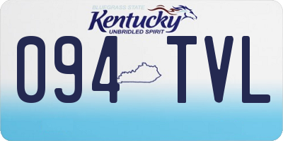 KY license plate 094TVL