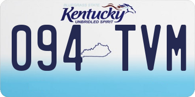 KY license plate 094TVM