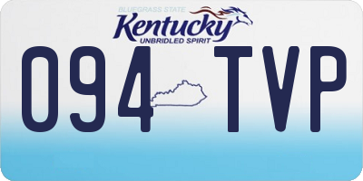 KY license plate 094TVP