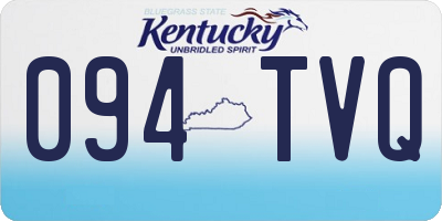 KY license plate 094TVQ