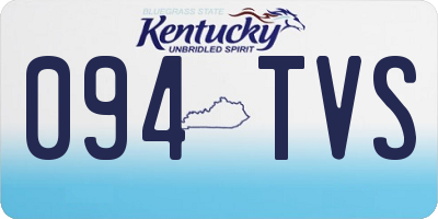 KY license plate 094TVS