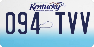 KY license plate 094TVV