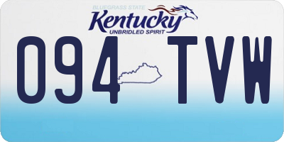KY license plate 094TVW