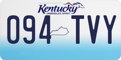 KY license plate 094TVY