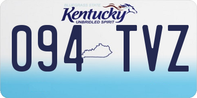 KY license plate 094TVZ