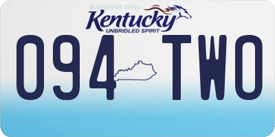 KY license plate 094TWO