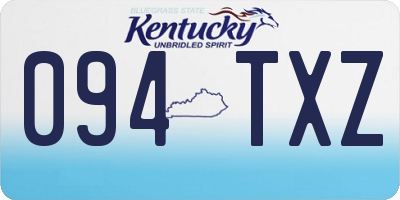 KY license plate 094TXZ