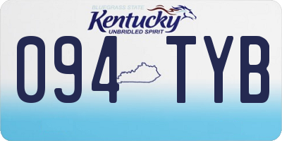 KY license plate 094TYB