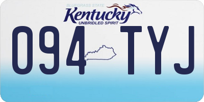 KY license plate 094TYJ