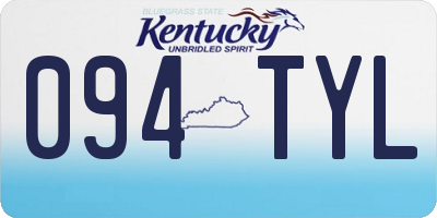 KY license plate 094TYL