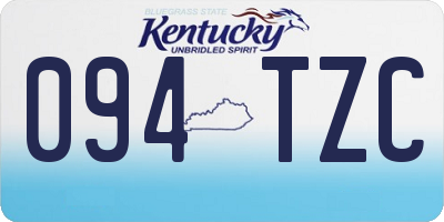 KY license plate 094TZC