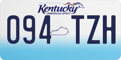KY license plate 094TZH
