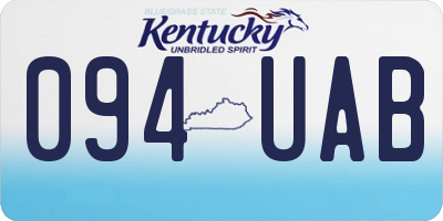 KY license plate 094UAB