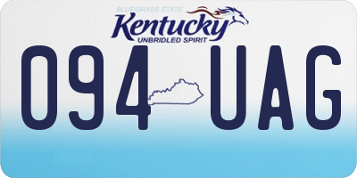 KY license plate 094UAG