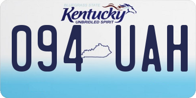 KY license plate 094UAH