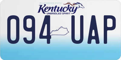 KY license plate 094UAP