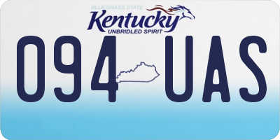 KY license plate 094UAS