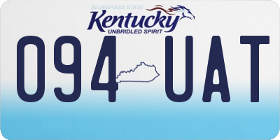 KY license plate 094UAT