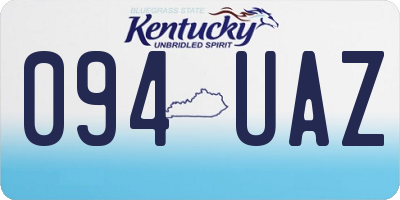 KY license plate 094UAZ