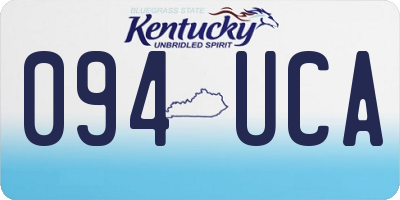 KY license plate 094UCA