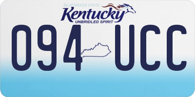 KY license plate 094UCC