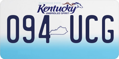 KY license plate 094UCG