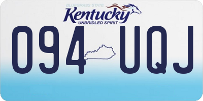 KY license plate 094UQJ