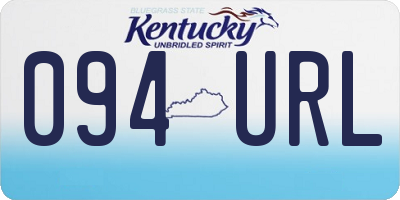 KY license plate 094URL